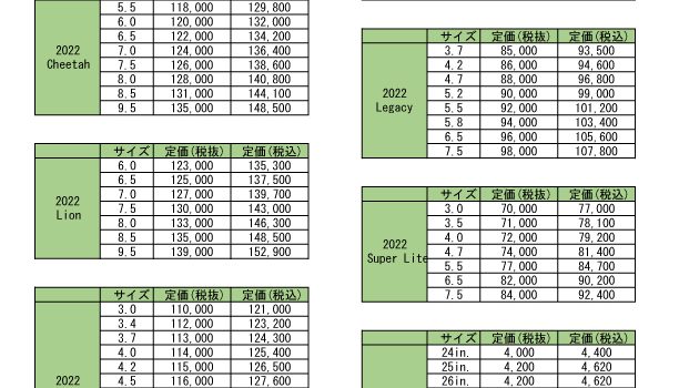 ▶2022 Ezzy Sail【価格表】旧価格